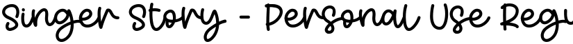 Singer Story - Personal Use Regular font