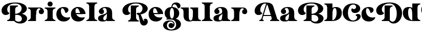 Bricela Regular font