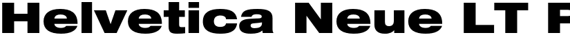 Helvetica Neue LT Pro 93 Black Extended font