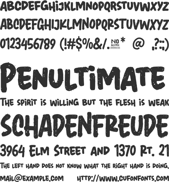 Heyho Miguelo font preview