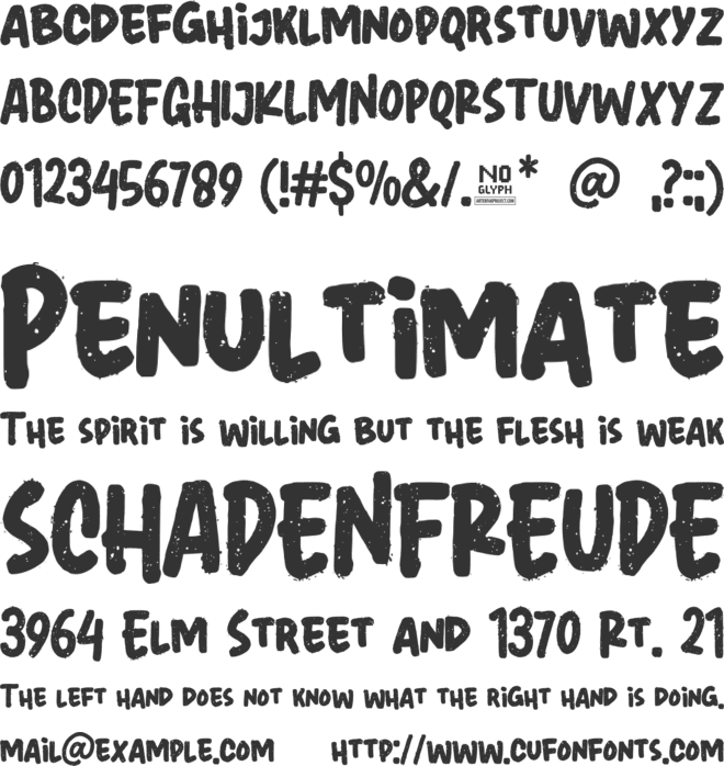 Heyho Miguelo font preview