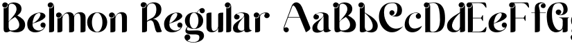 Belmon Regular font