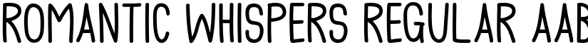 Romantic Whispers Regular font