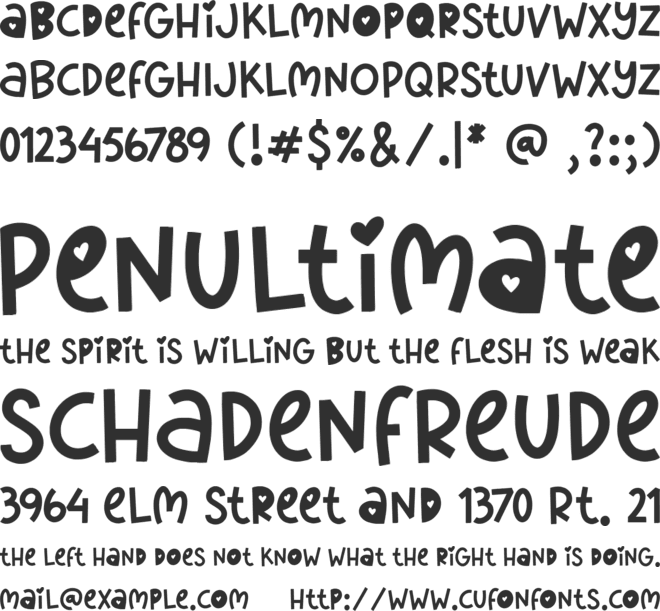 Darling Delicate font preview