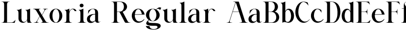 Luxoria Regular font
