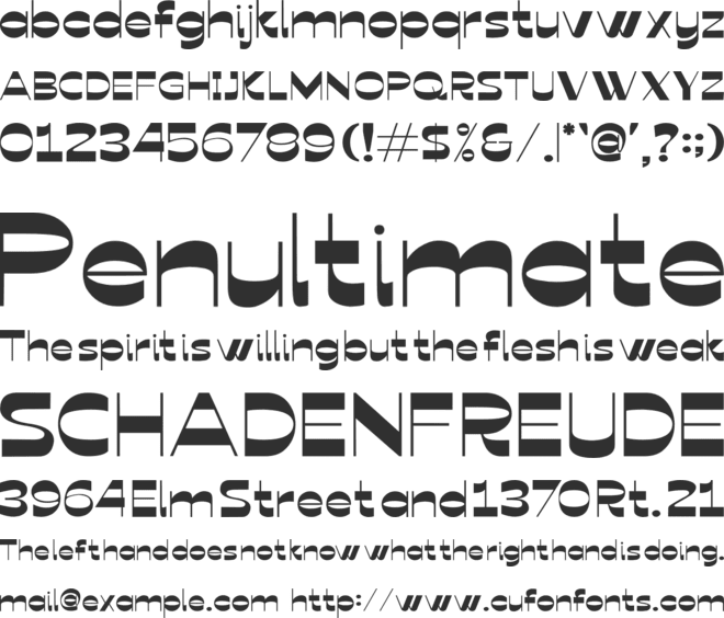 Kinder Stone font preview