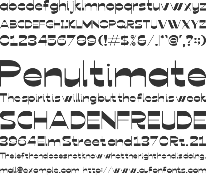 Kinder Stone font preview