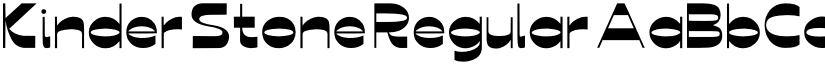 Kinder Stone font download