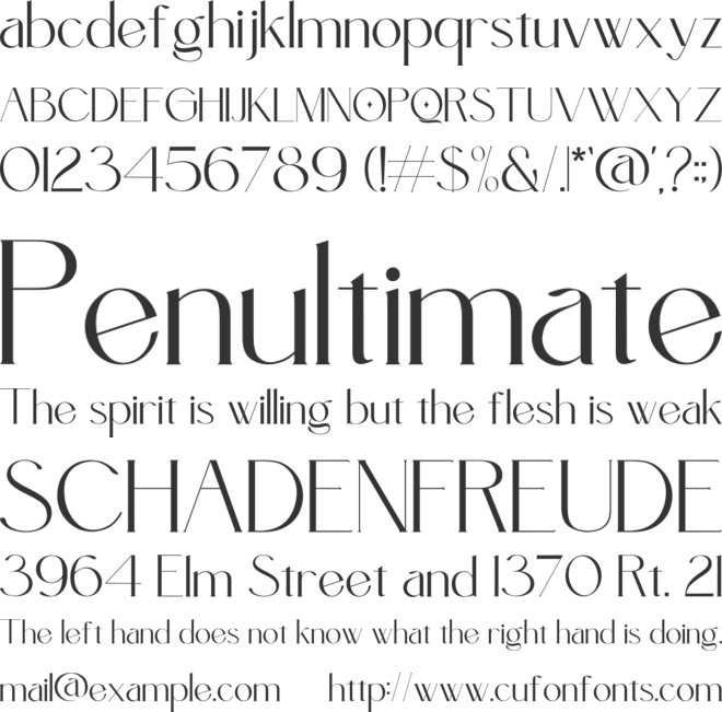 Conceta font preview