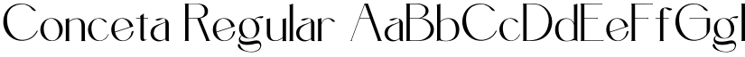 Conceta Regular font