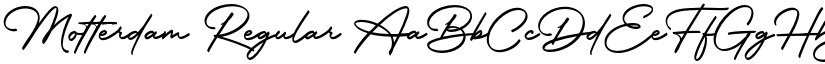 Motterdam Regular font