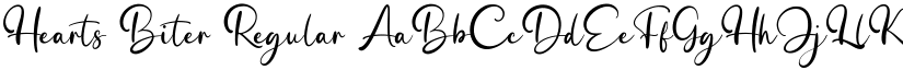 Hearts Biter Regular font