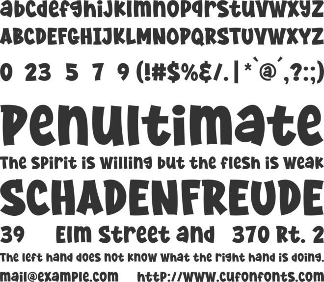 Super Potato font preview