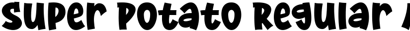 Super Potato Regular font