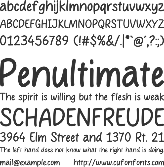 Geranium font preview