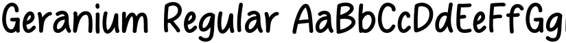 Geranium font download