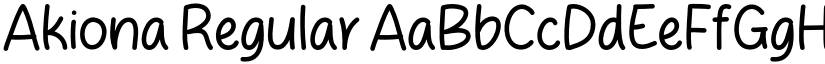 Akiona Regular font