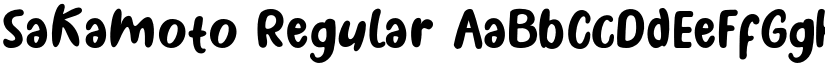 Sakamoto Regular font