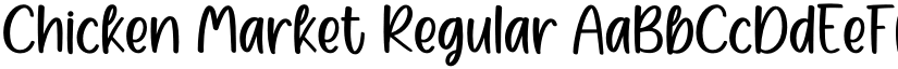 Chicken Market Regular font
