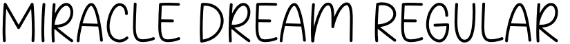 Miracle Dream Regular font