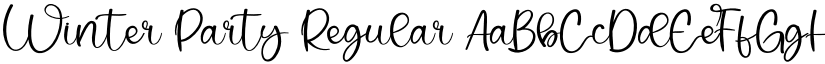 Winter Party Regular font