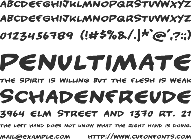 Handy Candy font preview