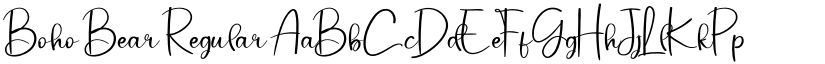 Boho Bear Regular font