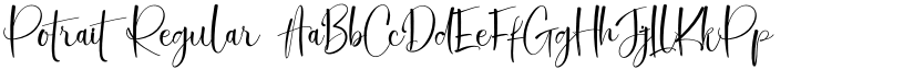 Potrait Regular font