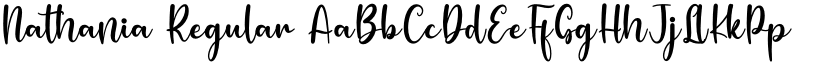Nathania Regular font