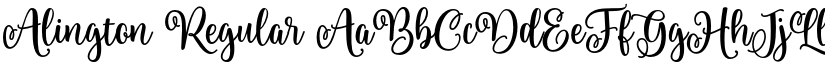 Alington Regular font