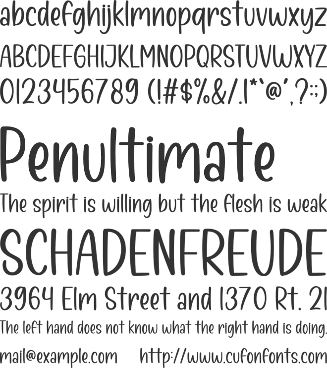Farmhouse font preview
