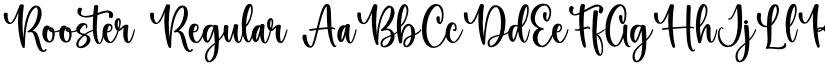 Rooster Regular font