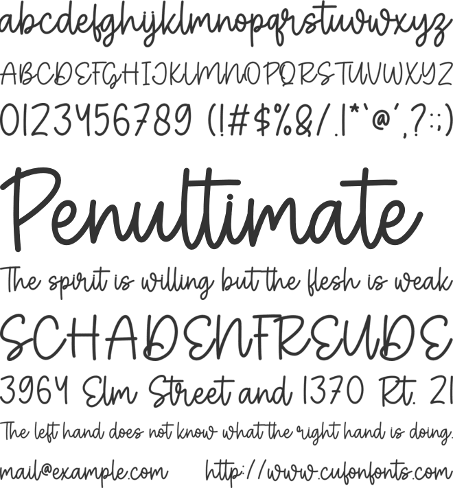 Sweet Charm font preview