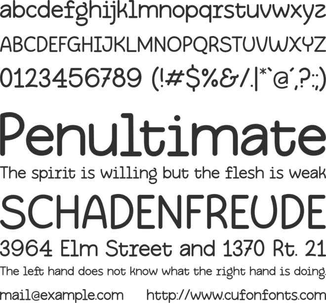 Softglyphs font preview