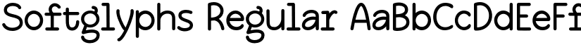 Softglyphs Regular font