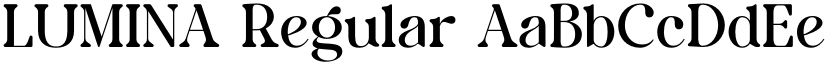 LUMINA Regular font