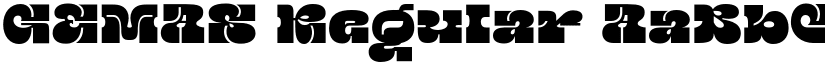 GEMAS Regular font