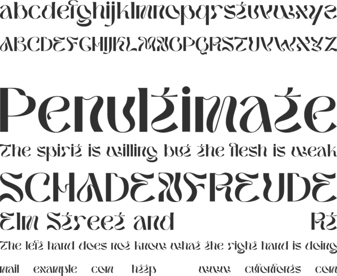 Ombake font preview