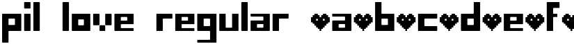 pil love regular font