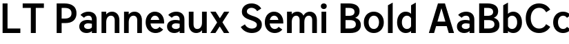 LT Panneaux Semi Bold font