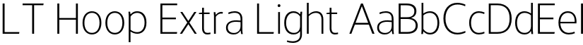 LT Hoop Extra Light font