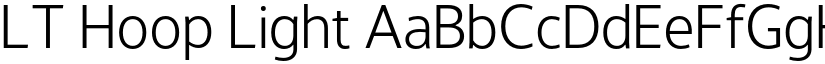 LT Hoop Light font