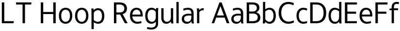 LT Hoop Regular font
