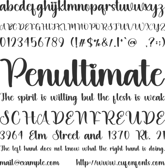 Pumkin font preview