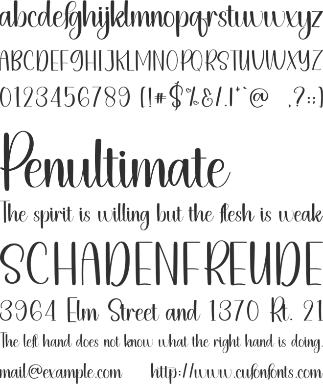 Christmas Soulmate font preview