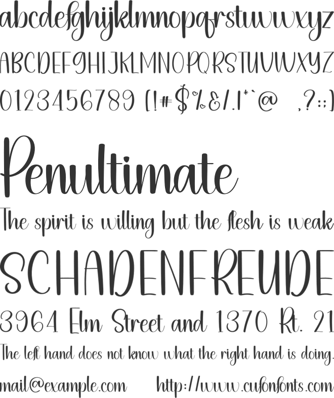 Christmas Soulmate font preview