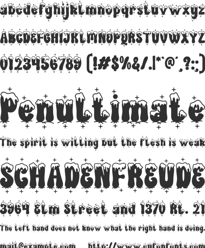 Christmerry font preview