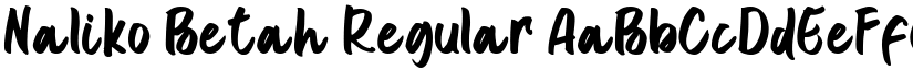 Naliko Betah Regular font