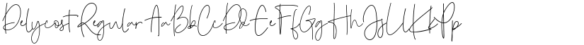 Delycost Regular font