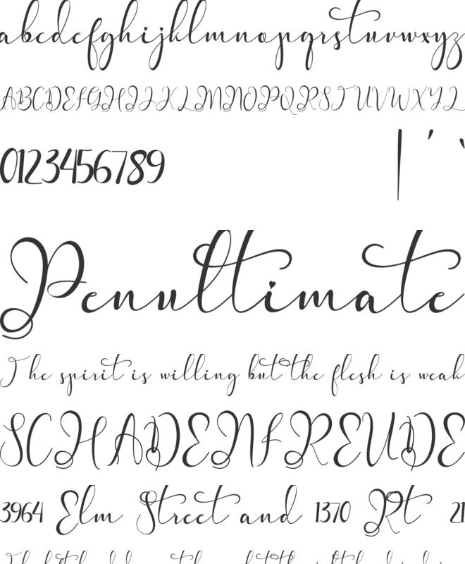 Dorothy Valentine font preview